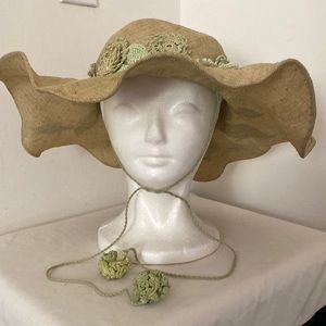 Barney’s New York Rafi de Luca hat crochet detail NWT $975